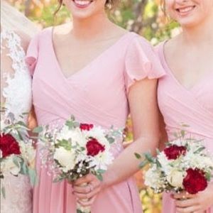 JJs House chiffon bridesmaid gown long length